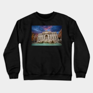 Trevi Fountain (Fontana di Trevi) in Rome, Italy Crewneck Sweatshirt